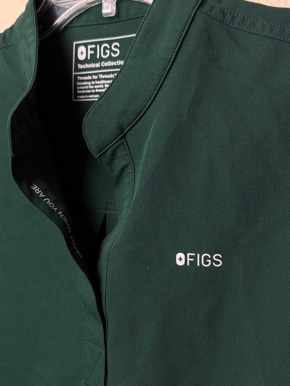 FIGS Scrubs Rafaela | Size S | Color British Racing Green - Picture 2 of 6